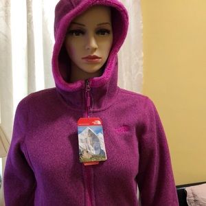 NWT PINK NORTHFACE HOODED JACKET